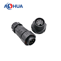 Boîte de jonction pour éclairage extérieur Connecteur de fil LED M20 4A Assembly Male Female Panel Mount Waterproof Cable Plug Solder Type 5pin