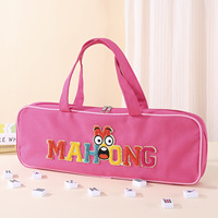 Sac de rangement multifonctionnel de luxe moderne pour Mahjong et jeux de société avec bandoulière réglable, imperméable et résistant à l'usure