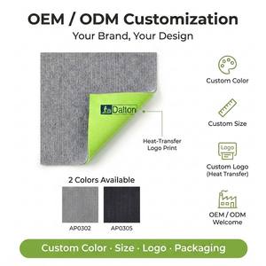 Modernas Baldosas de Moqueta <span class=keywords><strong>para</strong></span> Oficina sin Betún 50x50cm, Base No Tejida, Suelo Modular PP, OEM Personalizado, Gris Claro Carbón, Hogar, Golf - Product Image 2