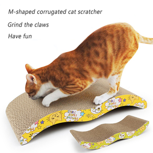 Offre Spéciale : Griffoir pour Chat en Carton Ondulé Couleur Personnalisable, Fabriqué en Papier Écologique, 44x21x4CM, 0.6kg, Emballé - Product Image 2