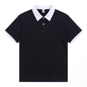 定制男式棉质短袖T恤纯色刺绣批发大批量空白T恤柔软面料上衣 - Product Image 2