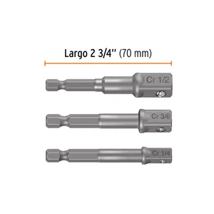 Set di 3 adattadores per 1/4 \ "3/8 \" 1/2 \ "Dados confezionato in una scatola con 6 unità - Product Image 1
