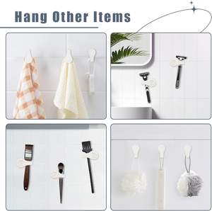 लाइनर स्व चिपकने वाला विंडप्रूफ स्प्लेश धारकों के लिए चुंबकीय सिलिकॉन शॉवर पर्दे क्लिप दीवार शॉवर पर्दे कीपर के लिए बंद - Product Image 6