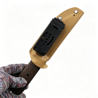 Couteau à lame fixe en acier DC53 avec manche en Micarta, pour la chasse, le camping, la survie, les activités de plein air, outil EDC avec étui Kydex