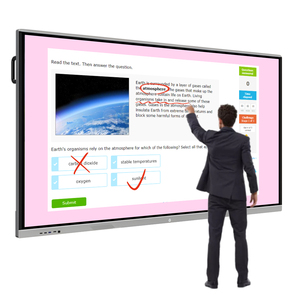 Tableaux interactifs à 40 points de contact, 65, 75, 86, 98 pouces, <span class=keywords><strong>prix</strong></span> d'usine, <span class=keywords><strong>tableau</strong></span> blanc intelligent LCD, tableaux interactifs intelligents pour l'enseignement - Product Image 1