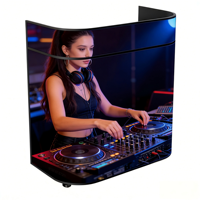 Écran LED incurvé flexible 8K personnalisé P2.0, écran de fond mobile pour stand de DJ, stand d'événements, discothèque, publicité
