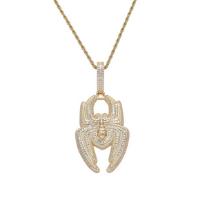 Sofort Lieferbar Dominanter Spinnen-Anhänger Halloween-Party <span class=keywords><strong>Spiderman</strong></span>-Halskette <span class=keywords><strong>Punk</strong></span>-Persönlichkeits-Halskette - Product Image 4