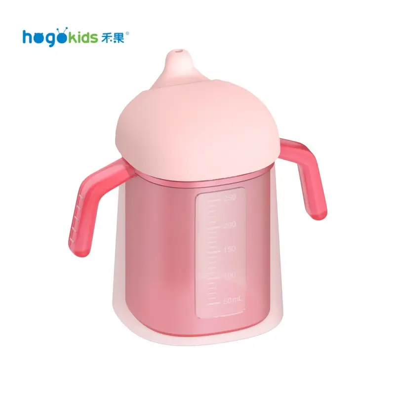 360 étanche nouveauté bébé alimentation tasse bébé paille tasse bébé Sippy tasse avec paille à un corps