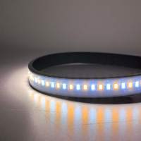 Lampe de camping LED portable étanche IP66, double couleur, flexible, à intensité variable, USB 5V pour usage extérieur