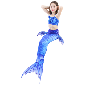 Fille <span class=keywords><strong>ariel</strong></span> sirène queue costume fille 3 pièce maillot de bain - Product Image 4