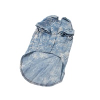 Vêtement pour chien de haute qualité 100% coton, style plage hawaïenne, élégant et confortable, t-shirt ajusté pour chien, vêtements pour animaux de compagnie