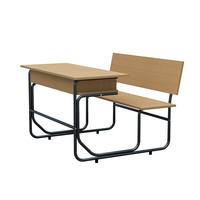 Banc d'école en bois pas cher, table standard, ensemble bureau et chaise individuels pour salle de classe à prix abordable