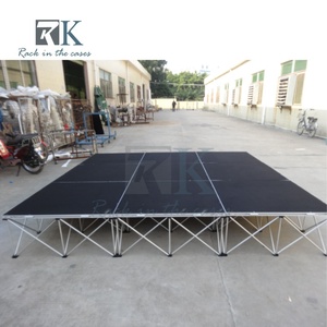 Wholesale Drum Riser High Quality Folding <b>Stage</b> <b>Platform</b> Black Aluminum Alloy Outdoor Event Wedding <b>Stage</b> - Product Image 4