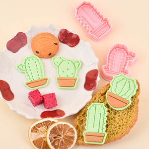 <span class=keywords><strong>Emporte</strong></span>-pièces 3D en plastique série <span class=keywords><strong>Cactus</strong></span>, écologiques, pour pâte à modeler DIY, moule à biscuits imprimé - Product Image 3