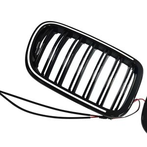 Compatible con los modelos BMW X3 F25 <span class=keywords><strong>de</strong></span> doble línea <span class=keywords><strong>de</strong></span> 2011-2013. Parrilla Negra Iluminada con LED, Hecha <span class=keywords><strong>de</strong></span> Material <span class=keywords><strong>de</strong></span> PC - Product Image 4