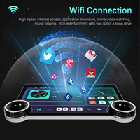 11.8 "2K QLED lecteur d'autoradio 2 Din Android GPS Navigation avec prise en charge de la lecture de voiture écran partagé WiFi BT GPS pour universel