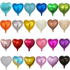 بالون من رقائق الألومنيوم على شكل قلب أحمر صلب مقاس 18 بوصة لتزيين حفلات عيد الحب وحفلات الزفاف ومحلات الزهور - Product Image 3