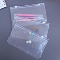 Bolsas de Plástico Transparente con Cierre, Bolsas de PVC A5 A6 A7, Bolsas Económicas con Cierre Hermético para Archivadores