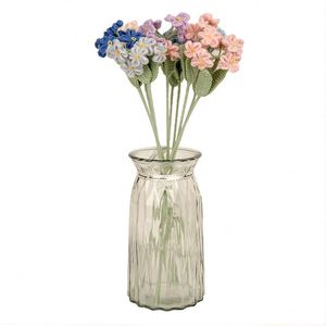 Forget Me Not Crochet <b>Flower</b> Gifts Handmade <b>Artificial</b> <b>Flowers</b> Elegant Knitted <b>Flowers</b> for Birthday Wedding Present Home Decor - Product Image 3