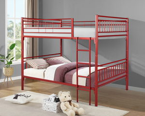 Full Over Full Metal <span class=keywords><strong>Bunk</strong></span> <span class=keywords><strong>Bed</strong></span> Sắt Khung Cứng Cáp Với Thanh Kim Loại Cho Nhà Và Trường Học - Product Image 4