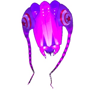 Bán buôn Trung Quốc khổng lồ bay tùy chỉnh màu sắc 10sqm nylon mềm 3D trilobite Inflatable bãi biển hiển thị nâng lên <span class=keywords><strong>LED</strong></span> diều bay - Product Image 2