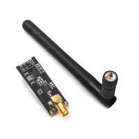 Module émetteur-récepteur RF Tejaite NRF24L01+PA+LNA 2,4 GHz avec interface SPI, portée de 1,1 km et antenne