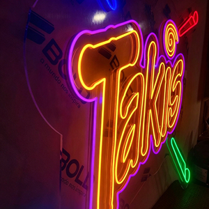 Custom LED Neon Sign UV Printed Design Flexible <b>Rope</b> <b>Light</b> Handmade Crystal Tube IP67 Rated 220V Neon Sign - Product Image 2