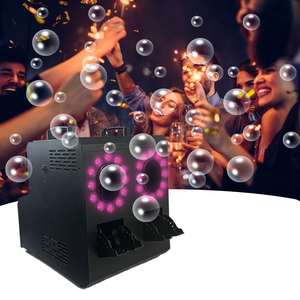 Machine à bulles de <span class=keywords><strong>fumée</strong></span> et de brouillard LED RVBW 4-en-1 à 2 têtes 1500W pour mariage, fête et équipement d'éclairage de scène - Product Image 1