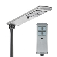 Lampadaire solaire tout-en-un en aluminium étanche IP65 avec contrôleur MPPT 60W, angle de faisceau 140°, LED et télécommande