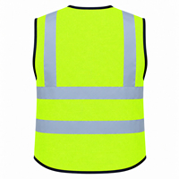 Gilet de sécurité pour hommes et femmes, ANSI Classe 2, haute visibilité, réfléchissant, multi-poches, fermeture éclair, respirant, en maille, gilet de travail, logo personnalisé