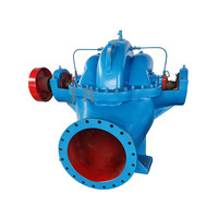 Pompe à eau électrique à haut débit en fonte, à haute pression, avec carter à volutes séparées, pompe à double aspiration