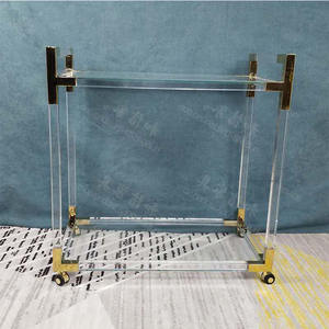 Acryl Bar Winkelwagen, Hotel Service Winkelwagen, Transparant Acryl <span class=keywords><strong>Trolley</strong></span> - Product Image 6