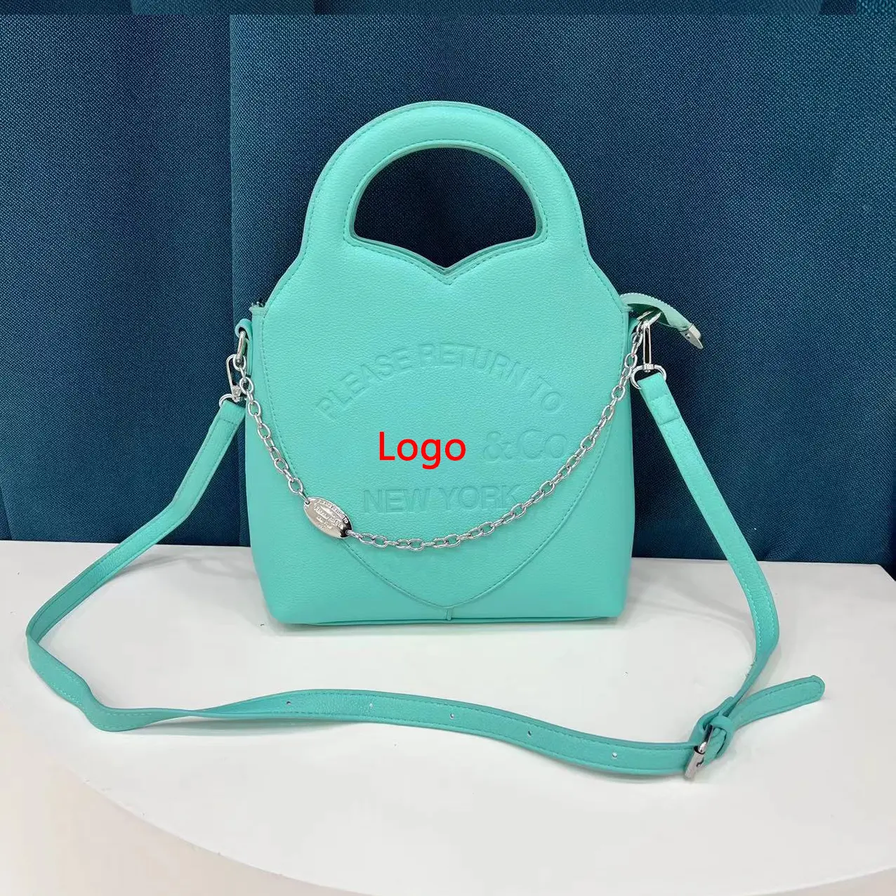 2023 Pu Shoulder Bag Luxury Handbags Ladies Crossbody Hand Bag Tiffany Blue Purses And Handbags For Women