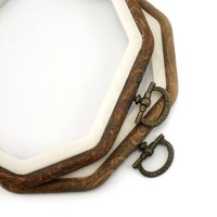 Ensemble de cerceaux à broder en bois, cadre à broder en point de croix, cadre à broder hexagonal, cadre d'exposition pour la couture et le suspension