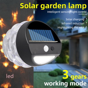 Lámpara de calle de energía Solar con <span class=keywords><strong>Sensor</strong></span> de movimiento PIR, luces de pared de inducción infrarroja alimentada por energía Solar, para camino de patio, hogar y jardín, pantalla de Hotel - Product Image 3