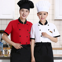 Tenue de Travail Décontractée de Chef pour Hommes et Femmes, Vêtements de Cuisine Respirants, Uniforme d'Été en Twill à Manches Courtes ou Longues pour Restaurants