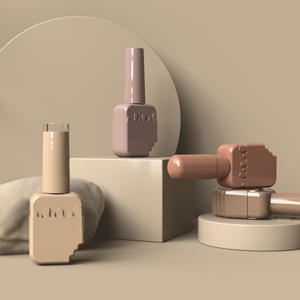 Flacon de vernis à ongles en forme de crème glacée, emballage personnalisé vide pour vernis à ongles en gel pour les marques OEM - Product Image 1