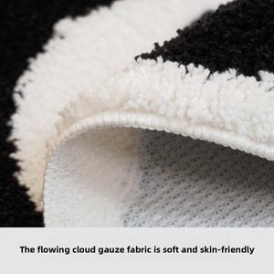 <span class=keywords><strong>Tapis</strong></span> tufté en polyester et terylène, moderne et minimaliste, <span class=keywords><strong>noir</strong></span>, pour <span class=keywords><strong>billard</strong></span>, avec flocage, épais, résistant au froid, pour chambre et salon, intérieur - Product Image 4