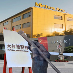 Pintura al Óleo Abstracta Azul Moderna Hecha a Mano sobre Lienzo, Diseño Simple y Desordenado, Arte <span class=keywords><strong>de</strong></span> Pared para Decoración <span class=keywords><strong>de</strong></span> Sala <span class=keywords><strong>de</strong></span> Estar, Nuevo Marco Moderno - Product Image 4