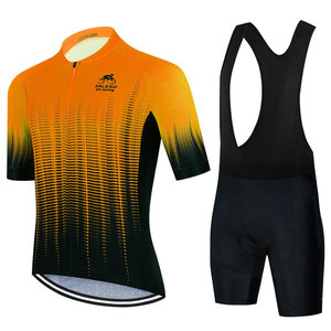 ユニセックス通気性半袖サイクリングセット速乾ジャージロードライディング夏用自転車ウェアカスタム100%ポリエステル - Product Image 3