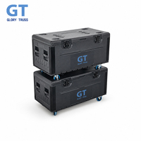 Valise de transport multi-usages en plastique PE, type ATA, pour câbles, avec roulettes