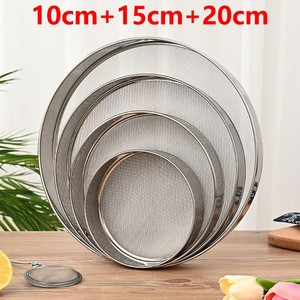 Filtre en acier inoxydable 304 à mailles fines (60 mailles) pour usage domestique, adapté à la pâtisserie et au tamisage ultra-fin du riz. - Product Image 3