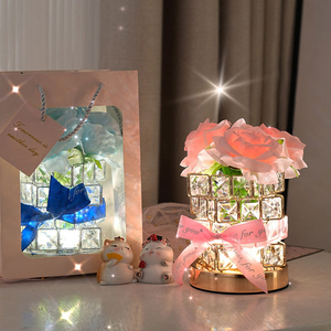 USB azionata natale natale luci san valentino decorazione di nozze ghirlanda fata fiore rosa corda LED - Product Image 5