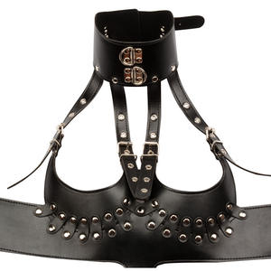Belle reine modèle en cuir Sexy Lingerie <span class=keywords><strong>Bondage</strong></span> poitrine Lingerie corps harnais retenue - Product Image 3