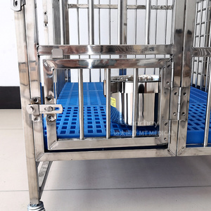 MT MEDICAL Vente en gros de cages pour chiens en acier inoxydable, robustes, à tubes carrés, pliables, pour usage intensif - Product Image 6