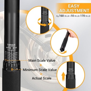 Clé dynamométrique à tube plat <span class=keywords><strong>noir</strong></span> 1/2 pouces Drive Click 10 ~ 150 Ft-Lb/13.6 ~ 203.5 Nm - Product Image 3