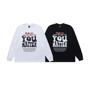 Custom Men's Oversized Long Sleeve <strong>T</strong>-<strong>Shirt</strong> <strong>Popeye</strong> Slogan Graphic Casual Streetwear Tee, Premium 100% Cotton Heavyweight - Product Image 1