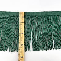 Bordure en boucle tressée en rayonne 100% de haute qualité, 7 pouces, frange lisse en bullion pour canapé, rideau, coussin décoratif