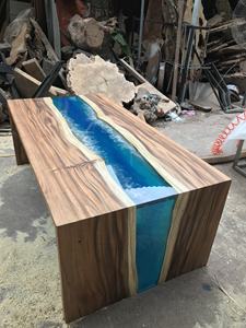 Recubrimiento de Superficie de Madera de Alta Calidad OEM, Estilo Resina Epoxi, 100% Calidad, Forma Rectangular, 2 Caras, Blue River - Product Image 2