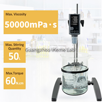 Agitateur de laboratoire à cisaillement élevé IKEME, émulsifiant, mélangeur, avec minuterie LCD, 30L 50L, Agitador Superior